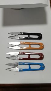 Multicolor Trimming Sewing Scissors U Shape Clippers Yarn Stainless Steel Craft Tailor Portable