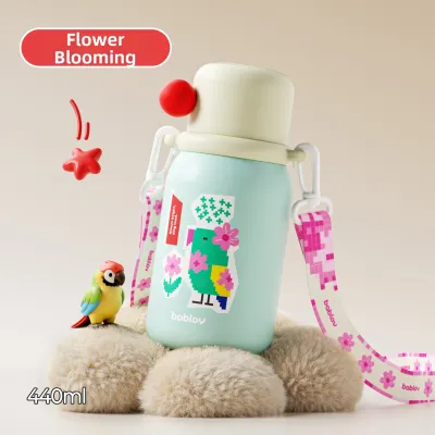 Cute Portable Insulated Straw Cup for Boys and Girls Going to School