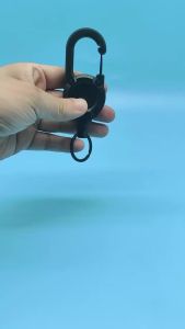 Dây Đeo Thẻ Móc Khóa Có Thể Kéo Dài Thu Gọn Chắc Chắn Kèm Móc Khóa Carabiner Dành Cho Nam Thể Thao Ngoài Trời Chất Liệu Nhựa.