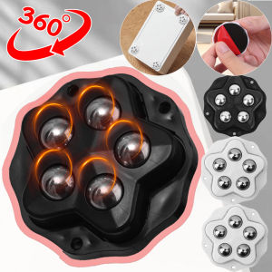 ล้อเฟอร์นิเจอร์4ชิ้น/เซ็ตแบบมีกาวในตัวล้อเลื่อน5เม็ดล้อหมุนได้ ° ล้อเลื่อนเคลื่อนที่หนักเหมาะสำหรับตู้เก็บอุปกรณ์ฐานมือถือ