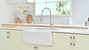 Kitchen Faucet Single Handle Single Lever Pull Down Sprayer Dual Function Spring Kitchen Sink Faucet