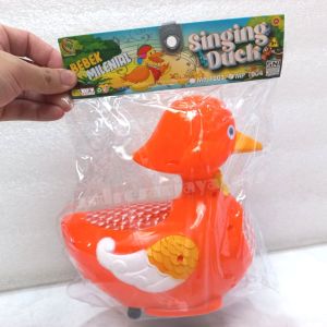 Mainan Bebek Baterai Singing Duck Bump Go Nyala Lampu Dan Suara no MP 1004