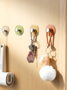 Ecoco Wall-Mounted Hook Minimalism Multipurpose Bathroom Hook Strong Adhesion Strong Load-Bearing