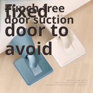Rubber Door Stopper No-Drill Floor-Mounted Door Wall Buffer Protector Home Decoration For Home Office