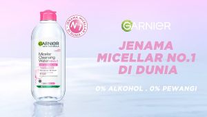 [Bundle of 2] Garnier Makeup Remover Micellar Water (400mlx2) - Pink Sensitive/Blue Salicylic/Vitamin C/Rose/Oil-Infused