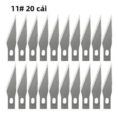 100/50/20 Chiếc Dao Khắc Gỗ Lưỡi Dao Kim Loại Dao Mổ Khắc Phẫu Thuật Điêu Khắc Dụng Cụ Cắt Thép Khắc Gỗ Lưỡi Dao Thay Thế