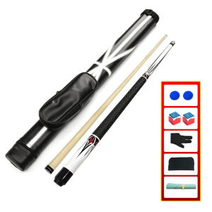 1/2 13mm Cue Tips 148cm Maple Billiard Pool Cue Sticks 20-21oz with Accessories