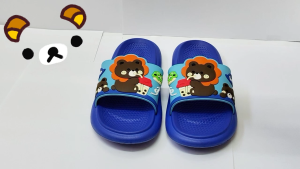 GRACE | Kids Slip-On Slipper Lightweight Comfortable Soft EVA Cartoon Bear Sandals for Boys and Girls Size 30-35