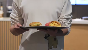 SKISOPGO 2-in-1 Transformable Robot Toy Burger Fries Shape-Shifting Food Movable Model Toys Educational Toys