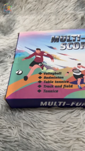 ป้ายสกอร์บอร์ดนับคะแนนเกมกีฬามัลติฟังก์ชั่น PVC กันน้ำ ตัวเลขเด่นชัด 09-A1