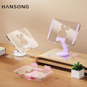 360° Rotation Tablet Stand for iPad Adjustable Foldable Tablet Holderacrylic Phone Stand Compatible with iPad Pro/ Air/ Mini