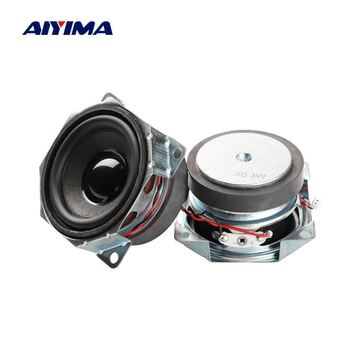 AIYIMA 2 ชิ้น Mini Full Range ลําโพงเสียง DIY ลําโพงบลูทูธแบบพกพา 4 โอห์ม 3 วัตต์ 2 นิ้วโฮมเธียเตอร์เสียงเพลงลําโพง