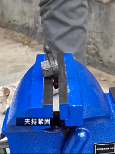 Bench Vise with Anvil 6\" Swivel Base Table Clamp Tool Workbench