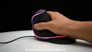 Rechargeable Vertical 2.4G Wireless Mouse with RGB Color Gaming Mouse prevents mouse hand for Gamer Laptop Computer Ergonomic Mice