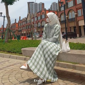 Gamis Casual Wanita Premium Terbaru | Evelyn Series by ZNR Muslimah