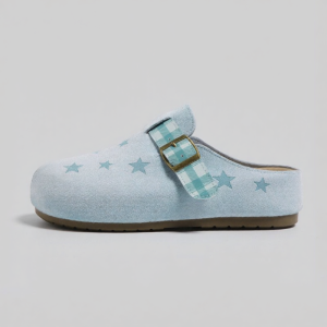 HuanQiu | Vintage Thick-soled Chic Star Design Closed-toe Mule