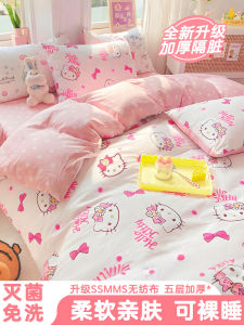 Hotel Disposable Bedding Set Thickened Sheet Cover Pillowcase Single Three-piece Set Dirt-resistant Travel Sleeper