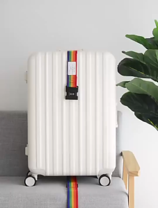 Tali Pengikat Koper Silang Ganda Luggage Belt Strap Pengaman Koper Travel Tanpa Password