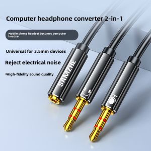 Samzhe | Headphone and Microphone Splitter Adapter 3.5mm