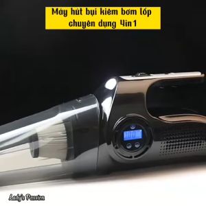 MÁY HÚT BỤI KIÊM BƠM LỐP CHUYÊN DỤNG Ô TÔ 4 IN 1 ĐỒNG HỒ CƠ GD017