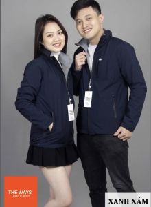 Áo khóa Gió nỉ Túi hộp 2 mặt