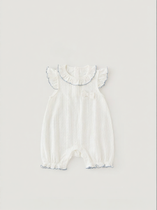 GURCOOC | Bodysuit Mỏng Tay Flutter Co Dãn Mùa Hè