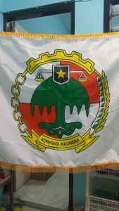 Bendera Koperasi Indonesia Rumbai
