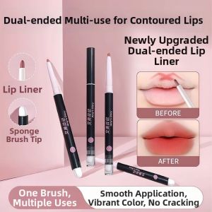 Waterproof Long-lasting Natural Dual-head Lip Liner Pencil
