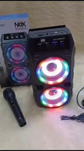 NX-2S588 SPEAKER NIXNOX KARAOKE SPEAKER BLUETOOTH Free Microphone