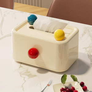 Cute Tissue Box Cover Rectangular Decorative Tissue Box Holder for Bathroom Nightstand Tabletop Facial Tissues Dispenser