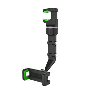 Giá Đỡ Điện Thoại Ô Tô Đa Năng Xoay 360 Độ Đa Năng Gương Chiếu Hậu Ghế Kẹp Chân Đế Đen Tự Động Phụ Kiện