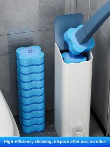 Disposable No-Dead-Angle Wall-Mounted Toilet Brush