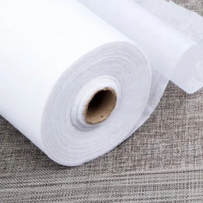 White Non-Woven Fabric Adhesive Interlining for Clothing Accessories Patchwork Fabric Glue Strip Home Textile Curtain Parts
