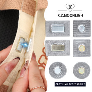 X.z. MOONLIGH เสื้อผ้ากระดุมที่ซ่อนอยู่ไร้รอยต่อกระดุมอุปกรณ์เสริมเสื้อผ้าล่องหน