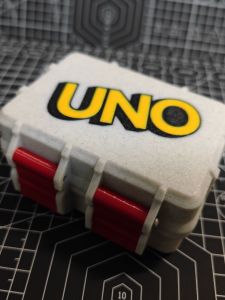 Delicate Card Storage Box UNO Card Box Document Holder Rectangular PET Material Office Supplies Organizer Crafted Weaving