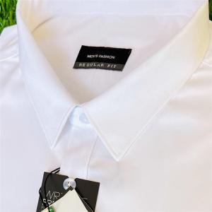 White Mens Elastic Ice Silk Shirt Business Slim Fit Long Sleeve Bamboo Fiber Short Sleeve Cool Spring Summer No Ironing Required