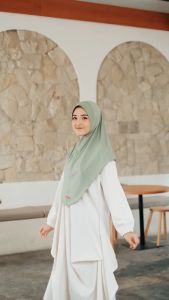 Jilbab Instan Dewasa Non Pad Size L Kamila Hijab Instan Jersey Non Pet Size L