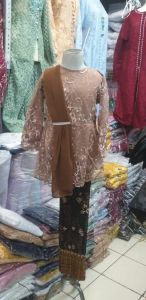 Kebaya Anak Perempuan Brokat Selendang Usia 5 6 7 8 9 10 11 Tahun Seragam Anak TK SD Slayer Modern