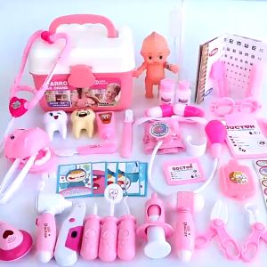 63PCS Kids Medical Equipment Toy Box Medical Box Doctor Play House Doctor Toys Combination set