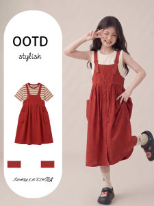 SHANGLEXIONG | Bộ Đồ Mỏng Hợp Thời Trang K-fashion Cho Bé Gái Mùa Hè