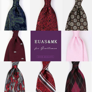 Silk Tie for Mens Business Suit Wedding Groomsmen Ties Red New Bridegroom Tie Host Silk Material Average Width Fashionable