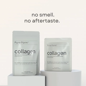 Pure Hydrolyzed Bovine Collagen Peptides Powder 10000mg Per Serving Type I & III Collagen Supplement for Skin Elasticity Hair Nail Joint Support Unflavored Easy Mix Collagen Food Supplement