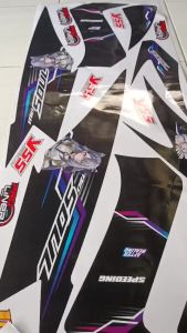 MIO SOUL KARBU (COD) STIKER STRIPING MOTOR YAMAHA MIO SOUL KARBU - STIKER LIST GRAFIK SIMPLE WARNA VARIASI DESAIN RACING HOLOGRAM DAN TRANSPARAN BISA COD IP.KODE-17