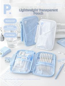 full girlish | Stylish Spacious Flat-Opening Portable Pencil Case