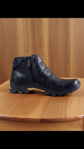 Sepatu boots pria kulit casual kasual top resleting kerja formal santai premium outfit trendy