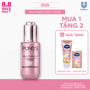 Serum sáng đa tầng ban ngày Ponds Bright Miracle mờ thâm sạm với 50X Niasorcinol 30G