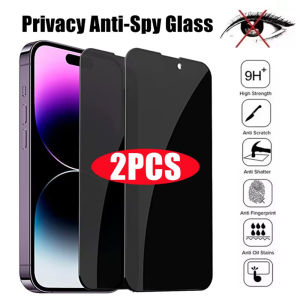 NNBILI 2PCS Privacy Screen Protector for IPhone 15 16 17 14 11 12 13 PRO MAX Mini Anti-Spy Tempered Glass for IPhone XS Max XR X