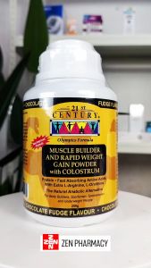 21ST Century Muscle Builder & Rapid Weight gain Powder with Colostrum 250g