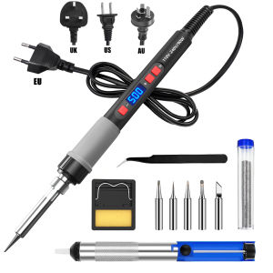 ILIBILIB 90W Soldering Iron 110V-240V LCD Interface 180-500°C Thermal Guard 6-In-1 Set