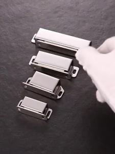 Nam Châm Mạnh Khóa Cửa Từ Tính Phần Cứng Bằng Thép Không Gỉ Mạ Crôm Thiết Bị Đóng Cửa Cho Tủ Đồ Gỗ